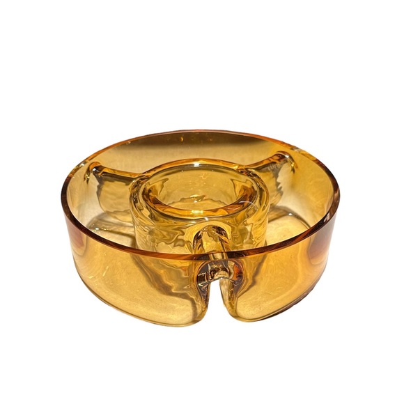 Chip and dip & crudités 4 section dish Polish glass Bloomingdale’s exclu… - Picture 3 of 4